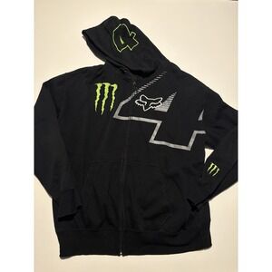 Fox Racing x Monster Energy Ricky Carmichael Full-Zip Sweatshirt Mens XXL